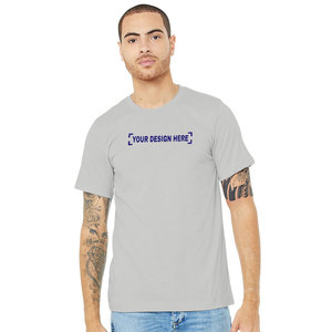T-shirt de sport décontracté confortable gris, style actif, respirant, 100% coton - Product Image 1