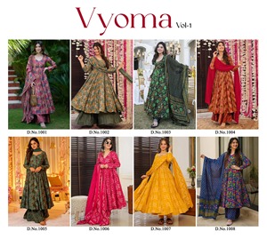 Nouveau déguisement de créateur attrayant pur maslin Anarkali Kurta Pant & Dupatta avec travail imprimé numérique lourd exportateur indien - Product Image 6