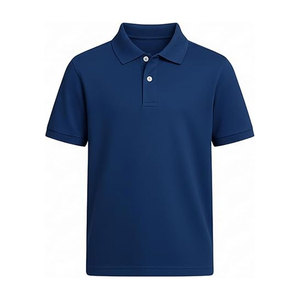 Polo pour jeunes avec design bicolore, séchage rapide, respirant, manches courtes, motif de clown de l'usine de golf, boutons de polo de rue - Product Image 1