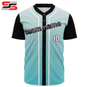 เสื้อเบสบอลปักลายถักแบบว่างเปล่าสำหรับเยาวชนเสื้อถักแบบระเหิดเสื้อซอฟต์บอลตาข่ายแบบติดกระดุม - Product Image 5