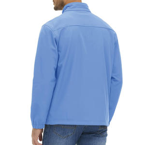 Veste softshell pour homme, coupe ajustée, col montant, imprimé personnalisé sur le devant, respirante, imperméable, style décontracté pour l'extérieur, idéale pour l'hiver - Product Image 5