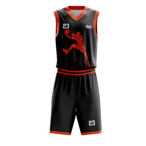 OEM ODM fabricantes y proveedores de camiseta de baloncesto más nuevo diseño ropa deportiva hecha a medida naranja uniforme de baloncesto para niños adultos - Product Image 2
