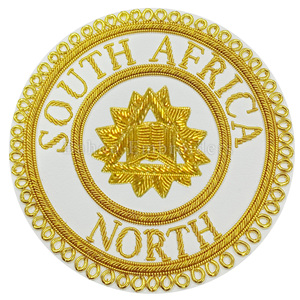 Insigne de robe provinciale artisanale maçonnique pour aumônier-insigne de tablier maçonnique-insigne fait main - Product Image 1