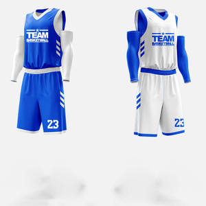 Uniforme de baloncesto para hombre, camiseta y pantalones cortos de secado rápido, transpirables, ligeros, ropa deportiva para entrenamiento y competición en equipo - Product Image 3