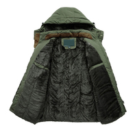 Vestes parka rembourrées pour hommes en gros, tissu polyester imperméable, chaudes pour l'hiver, qualité supérieure, vestes parka pour hommes