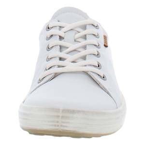 Ecco Scarpe da ginnastica in tela beige morbide e alla moda da donna, taglia 8 - Product Image 3