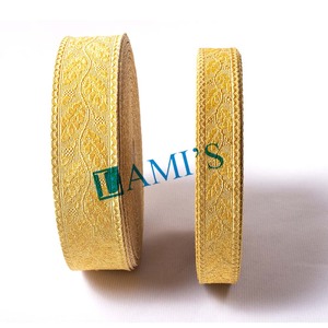 OEM Vestment oro metálico trenza encaje hoja de roble Fresno madera hoja patrón metálico trenza accesorios de disfraz - Product Image 1