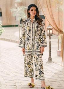 La mayoría del último diseño Salwar kameez para mujeres vestido de invierno para damas Lenin/vestido de agarre muy alta calidad Lenin impreso digital - Product Image 3