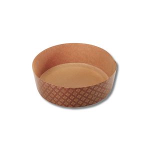 Moldes de Panettone bajos personalizables hechos en Italia, Celulosa pura, antiadherente, aptos para microondas y horno - Product Image 1