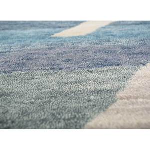 Alfombra de Lana y Seda Anudada a Mano Freedom Manchaha Azul, Rectangular 9x12, Diseño Abstracto de Rompecabezas para Pasillo, Uso Doméstico para Adolescentes - Lub-68 - Product Image 3