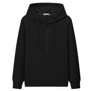 Sweat-shirts à capuche en coton épais pour hommes, fermeture éclair, écologiques, de haute qualité, vente en gros 2025, logo personnalisé, hiver, décontracté, polaire, strass - Product Image 5