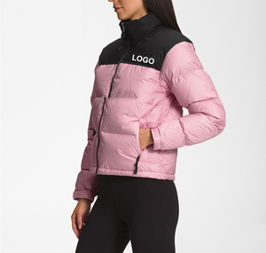 High Quality Wholesale Raw Woven Fashion Quilted Puffer <b>Jacket</b> Padded Softshell Canvas Breathable Women <b>Winter</b> <b>Waterproof</b> - Product Image 4