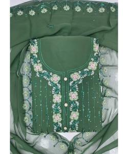 Beautiful Party Wear Modest Dress for Women in Dubai Kaftan Style with Elegant Satin Open Embroidery Robes - Product Image 2