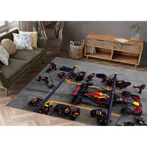 Tapis Max Verstappen Formule F1, tapis imprimé, tapis de course automobile, tapis à poils doux - Product Image 4
