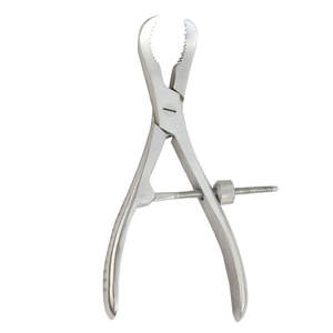 Pinces à dévisser orthopédiques courbées chirurgicales à mâchoires longues et pointues en acier inoxydable, certifiées CE, pour chirurgie osseuse par SurgiRight - Product Image 1