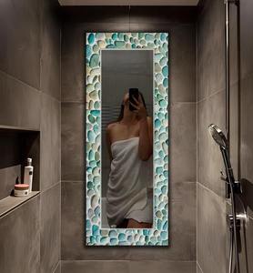 Handcrafted Modern Design Wall <b>Mirror</b> Elegant Bone Inlay Decorative <b>Accent</b> for Interiors by crescent - Product Image 2