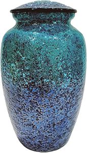 Handmade <b>Large</b> Adult Mosaic Glass Cremation <b>Urn</b> Unique Artwork With Individual Tiles Applied by Hand Funerals Funeral Supplies - Product Image 4