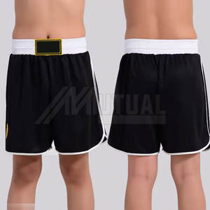 Wholesale Premium Boxing <b>Shorts</b> for <b>Men</b> Quick Dry Eco-Friendly Mid <b>Waist</b> Breathable Solid Pakistan Made OEM Service Available - Product Image 4