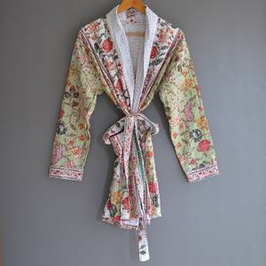 Chaquetas de Kantha hechas a mano Unisex, moda Bohemia cálida, vestido explosivo de manga larga - Product Image 3