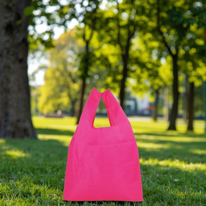 Bolsas de compras plegables reutilizables de poliéster ligero para alimentos y comestibles - Product Image 1