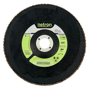 Netron de gran tamaño 180x22mm Zirconium T29 Flap Disc Heavy-Duty Grinding para acero, metal, fabricación | OEM/ODM Soporte personalizado - Product Image 1