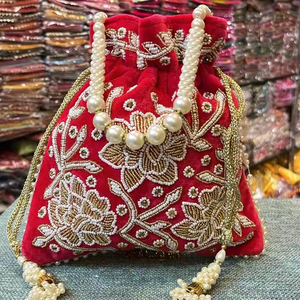 New Arrival Sophisticated <b>Pearl</b> Beadwork on Velvet Lush for Women Bridal Wedding <b>Bags</b> Evening Tote <b>Bag</b> for Women - Product Image 1