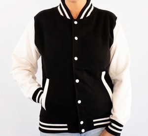 Custom Wholesale Unisex Varsity Jacket Windproof Breathable Casual Winter Embroidered Solid <b>Button</b> Closure - Product Image 3
