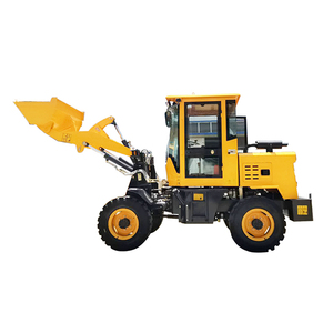 Cargadora de Ruedas Diésel con Envío Gratuito, Cargadora Frontal, Maquinaria de Construcción Compacta con Cucharón Hidráulico y Cabina - Product Image 1
