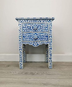 Handmade Modern Classic <b>Vintage</b> Bone Inlay End Table Drum Side Table <b>Stool</b> Home Use India Coffee Table - Product Image 6