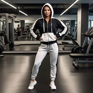 <b>Oversize</b> Drop Shoulder Tracksuit Women Sportswear Jogger Two Piece Set Pullover <b>Hoodie</b> & Sweatpants Tracksuit Ladies - Product Image 5