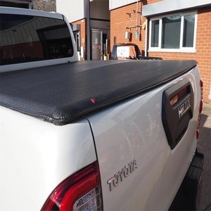 Cubierta de Caja de Carga con Bisagras Elite; Negra Texturizada/Juego de Barras Transversales para Cubierta de Caja de Carga de Aluminio con Elevación para Toyota Hilux - Product Image 5