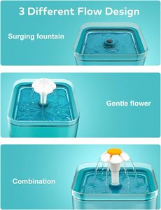 Dispensador de agua para mascotas, Alimentador automático para mascotas, fuente de agua para gatos, pantalla LED de nivel de agua, productos para gatos - Product Image 6