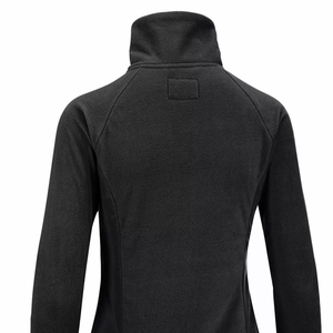 Personnalisé haute qualité équitation dames Elite Softshell veste noir bordeaux porte activités sportives fermeture éclair filles course - Product Image 4