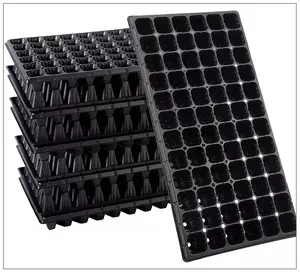 Seedling Trays Plant Growing Trays Rectangle Plastic Nursery Hydroponic Trays For Agriculture & Nursery Gardening