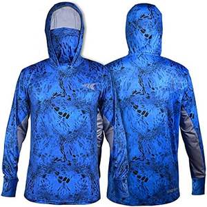 Camiseta de Pesca con Capucha UPF 50 Personalizada para Hombre y Mujer, Camiseta de Pesca y Senderismo de Manga Larga, Transpirable, que Absorbe la Humedad, con Estampado Digital - Product Image 1