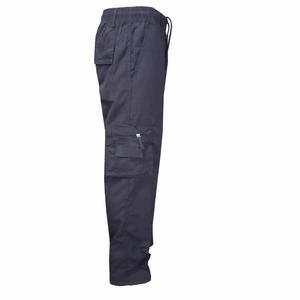 Pantalones cargo informales con cremallera para hombre, pantalones de chándal regular con punto de ajuste de tela de cintura ajustable, ligeros - Product Image 6