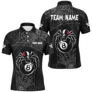 Sublimation Polo <b>Shirt</b> Horror Print <b>Halloween</b> Breathable Polyester Wholesale Price Low MOQ - Product Image 1