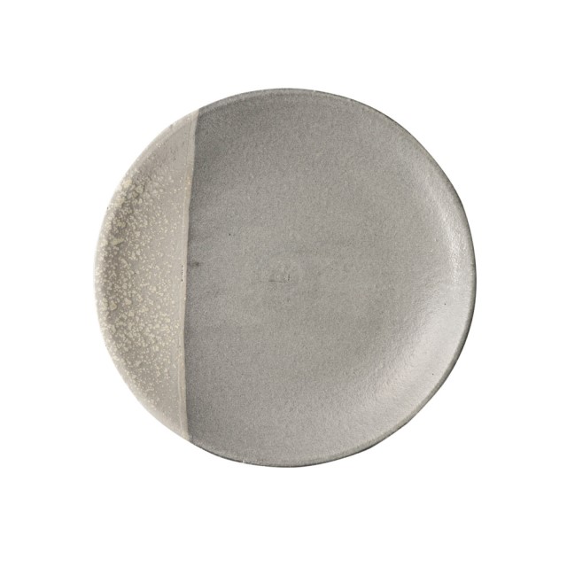 Mg-3kom Mingei 20.5 cm Assiette Gris