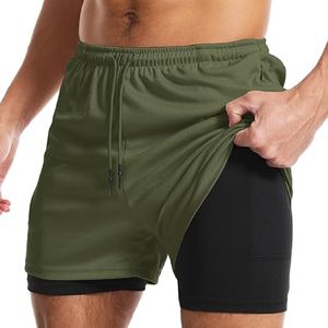 กางเกงขาสั้นออกกำลังกายของผู้ชายแบบสั่งทำ100% โพลีเอสเตอร์สีพื้นระบายอากาศได้และแห้งเร็วมีกระเป๋าหลายกระเป๋าสไตล์ลำลอง - Product Image 1