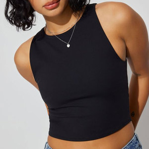 Nouveau transfert de chaleur imprimé manches longues femmes haut court t-shirt basique journal imprimé O cou femmes manches longues haut court - Product Image 4