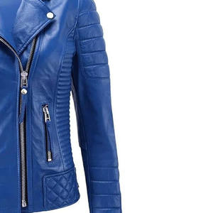 Chaqueta de cuero genuino de primera calidad con diseño elegante Costura duradera Ajuste cómodo. Para ropa informal o formal Talla XS - Product Image 2