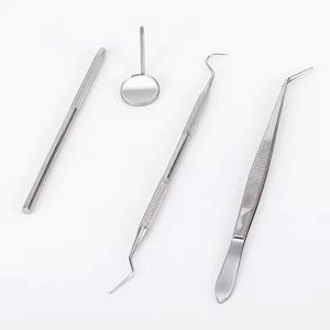 Kit de Instrumentos dentales de 3 piezas de alta calidad, sonda de espejo de acero inoxidable y pinzas, fuente de alimentación Manual - Product Image 5
