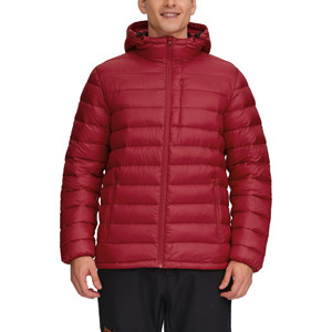 Veste d'hiver légère et respirante pour homme avec logo personnalisé, en nylon, à capuche, style bulle, veste matelassée pour homme avec capuche - Product Image 1