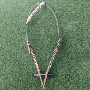 Precios más baratos Girasol Mano Tooled Cuero de vaca Western Headstall Brida occidental para usos de caballos por exportadores indios - Product Image 5