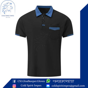 Polo de Golf con cuello Atlético informal para hombre, elegante, de manga corta, sólido, que absorbe la humedad, transpirable, tejido de punto estampado - Product Image 4