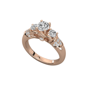 Anillo Solitario de Oro de 14K para Mujer con Diamante Cultivado en Laboratorio - Product Image 5