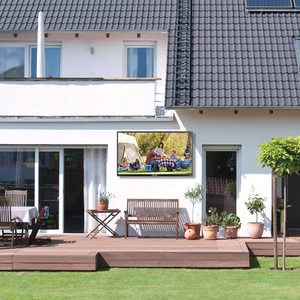 Téléviseur intelligent d'extérieur 55 pouces, étanche, 4K UHD, haute luminosité, connectivité Internet pour cuisine, QLED, disponible en 75, 50, 65, 85 pouces - Product Image 1