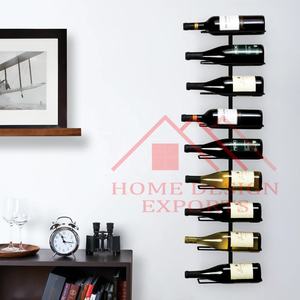 <b>Wall</b> <b>Mounted</b> <b>Wine</b> Bottle <b>Rack</b> in Black/New Arrival Latest Fancy <b>Wine</b> <b>Rack</b> Holder for <b>Wall</b> Decor/ Barware Beer <b>Rack</b> - Product Image 2