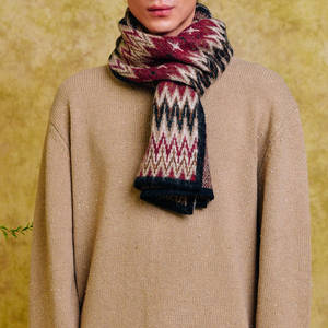 Sciarpa Lunga in Nylon Jacquard OGARP Prodotto Coreano Rossa - Product Image 1