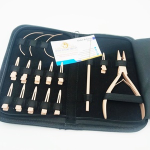 Stainless Steel Hair Extension Tools Kit One Hole Plier Crochet Loop Ring Scissor Clips Set for Commercial Use - Product Image 4